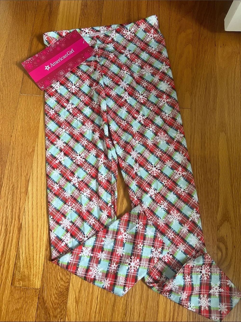 NEW American Girl M (10/12) Holiday Dreams retired Snowflake Pajama Set